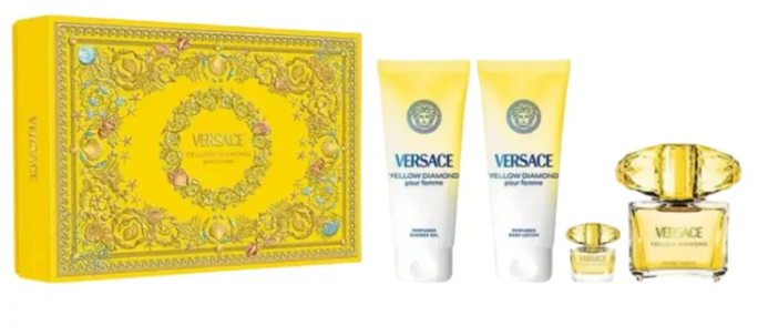 Versace Yellow Diamond 4-Piece Set Women EDT